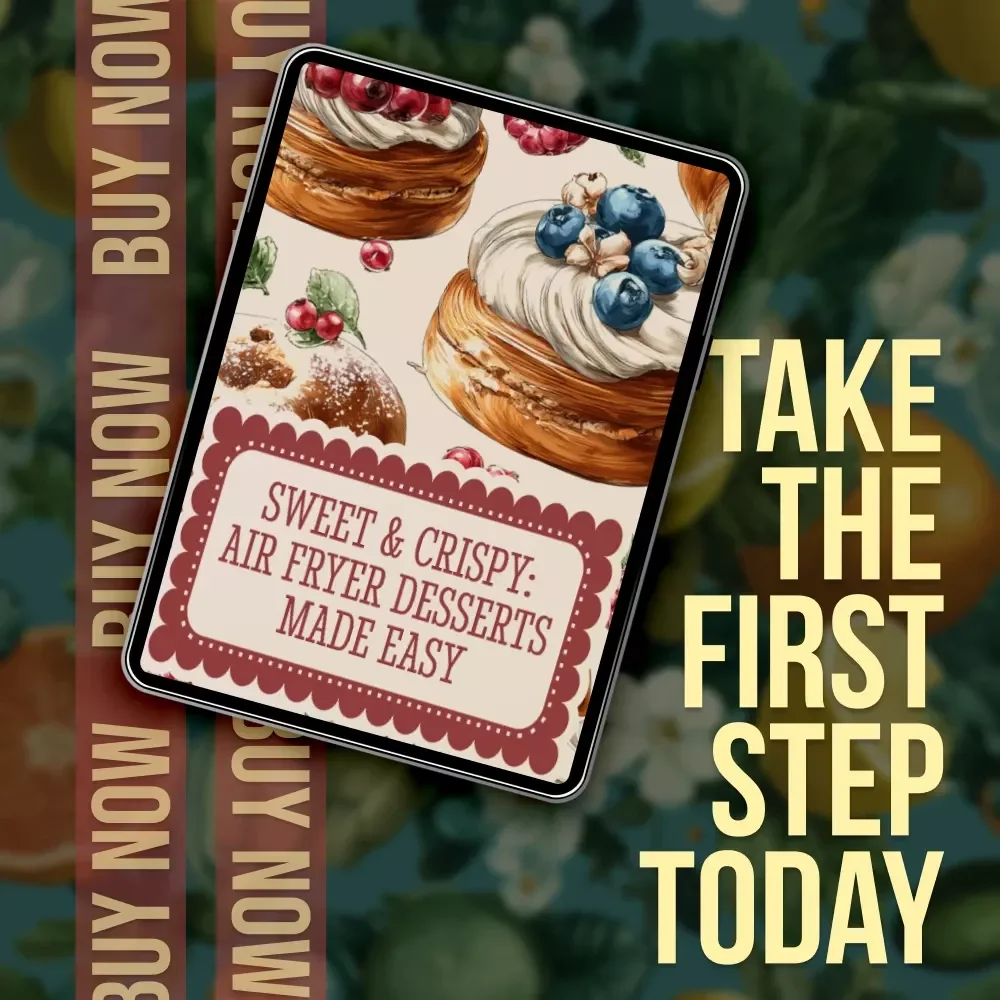 Sweet & Crispy: Air Fryer Desserts Made Easy | Digital Download Guide | Easy Recipes, Churros, Donuts, Brownies, Lava Cakes, Healthy Air Fryer Cookbook eBook