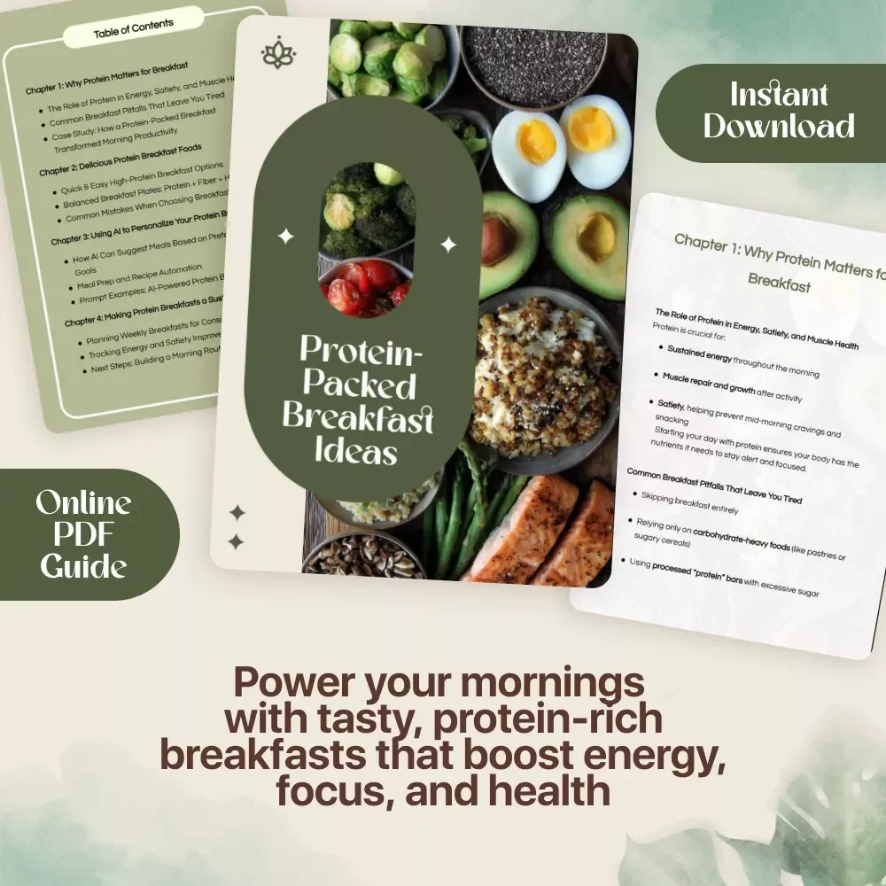 Protein-Packed Breakfast Ideas | High-Protein Breakfast Foods Guide for Energy, Focus & Healthy Mornings