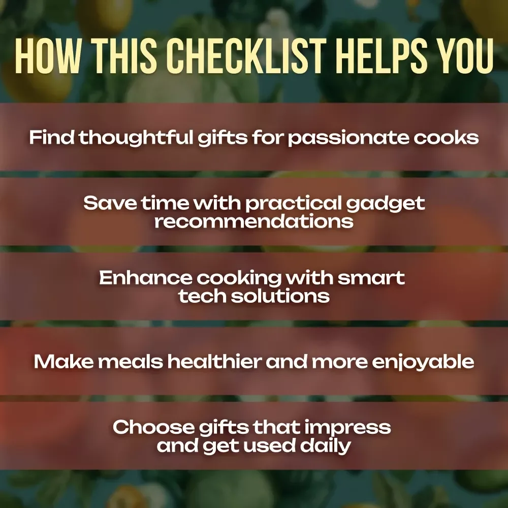 Must-Have Kitchen Gadgets Gifts for Every Home Chef | Digital Checklist for Smart Cooking