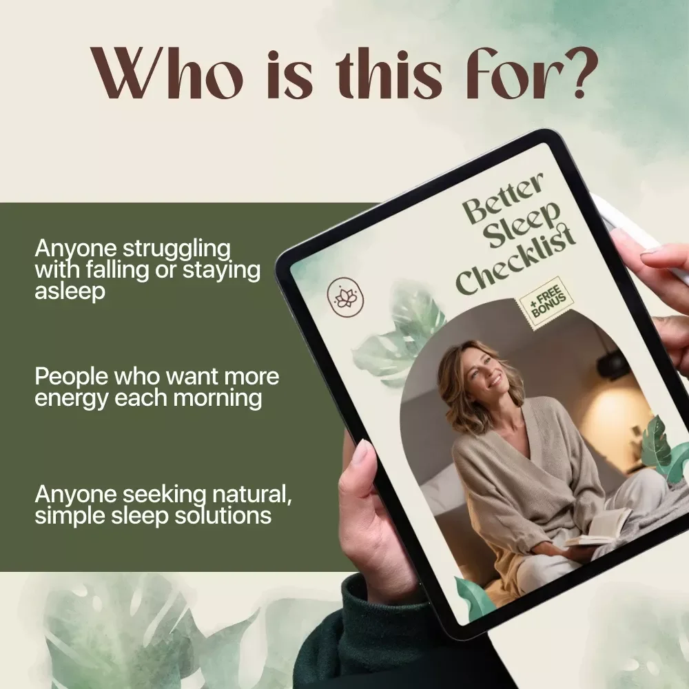 Better Sleep Checklist | Digital Download for Restful Nights | Things to Help You Sleep Naturally