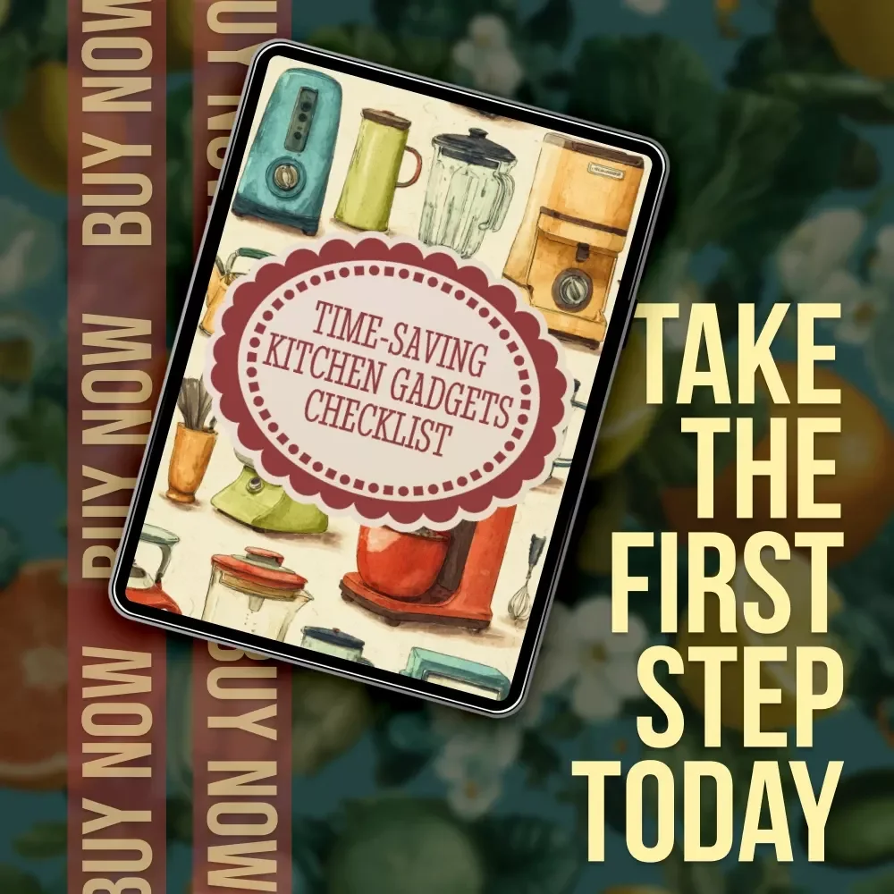 Time-Saving Kitchen Gadgets Checklist | Digital Download Guide for Busy Home Cooks | Kitchen Gadgets That Save Time Cooking