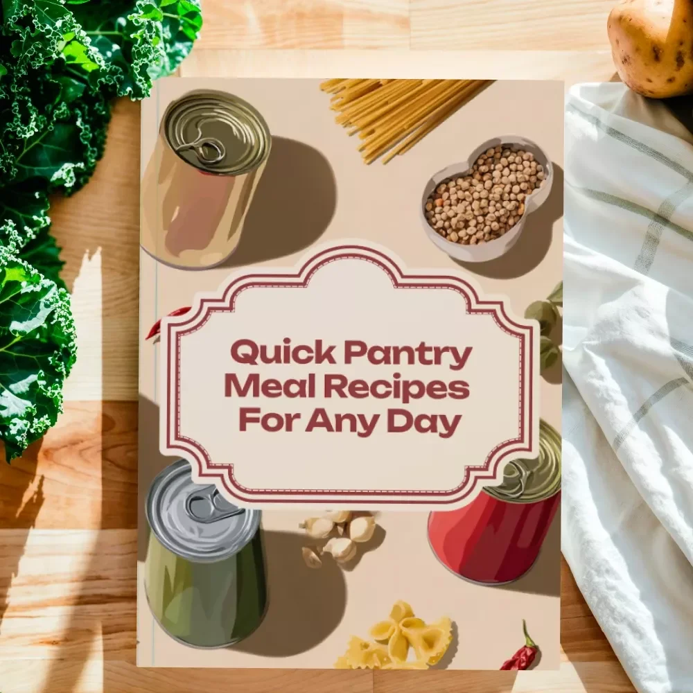 Quick Pantry Meal Recipes for Any Day | Easy Pantry Cooking Guide | Digital Download eBook for Fast, Flavorful Meals