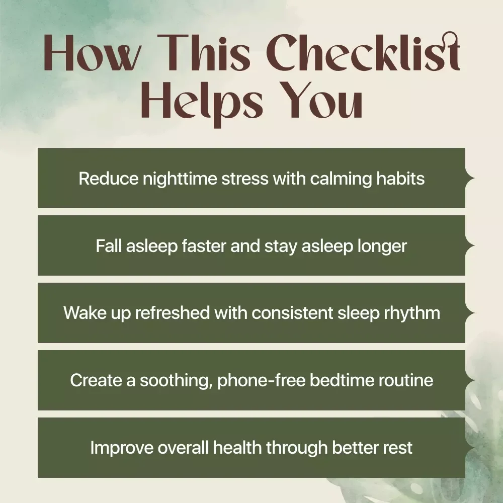Fall Asleep Fast Checklist | Printable Sleep Aid | Digital Download Guide on How to Go to Sleep Fast | Bedtime Routine for Better Sleep