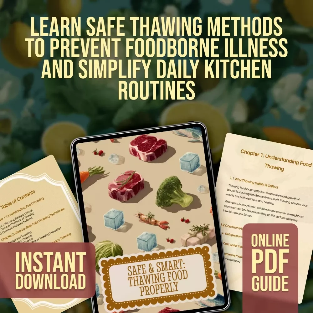 Safe & Smart: Thawing Food Properly | Digital Guide on How to Thaw Food the Right Way