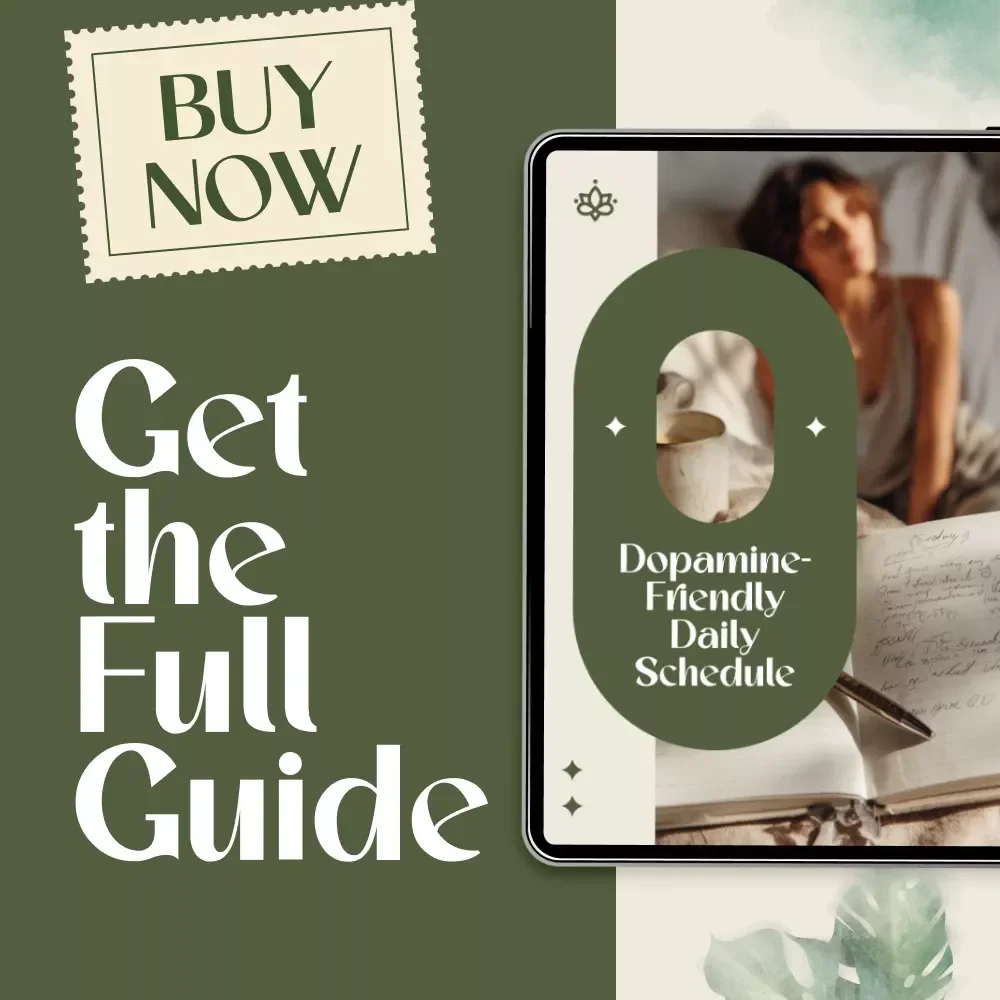 Dopamine-Friendly Daily Schedule | Digital Download Guide for Focus, Motivation, and Energy | eBook for Routines, Productivity, and Lifestyle Balance