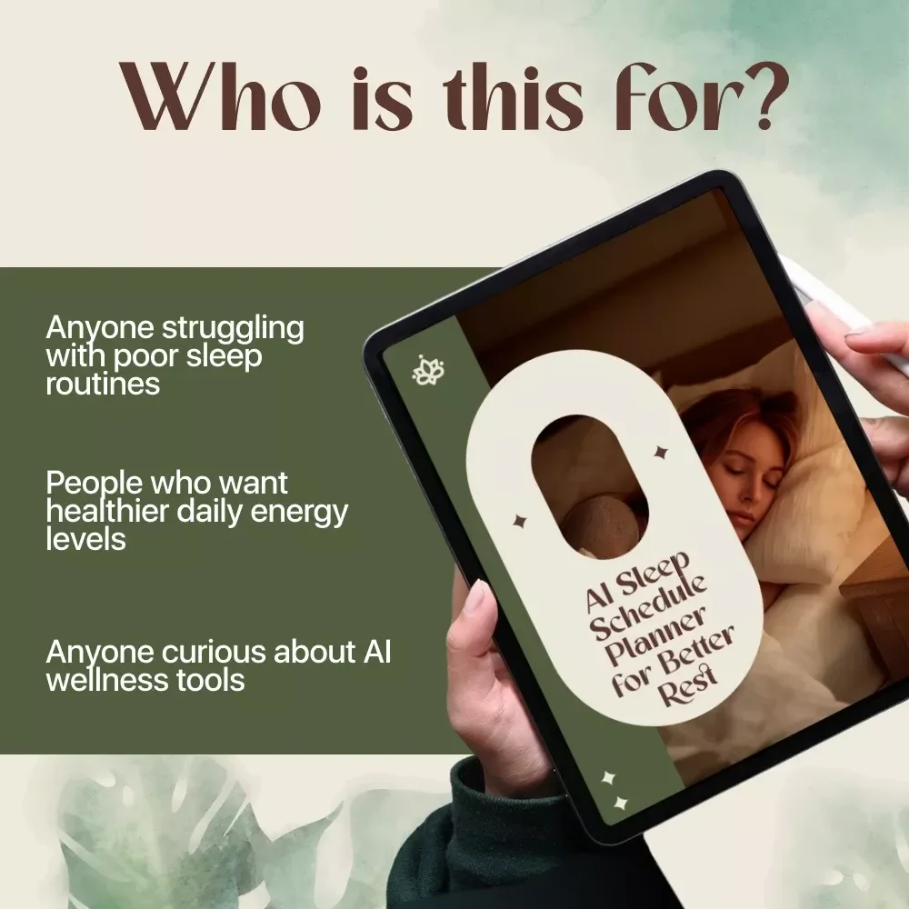 AI Sleep Schedule Planner for Better Rest | Digital Download Guide for Healthy Sleep, Better Routines & Long-Term Restful Nights