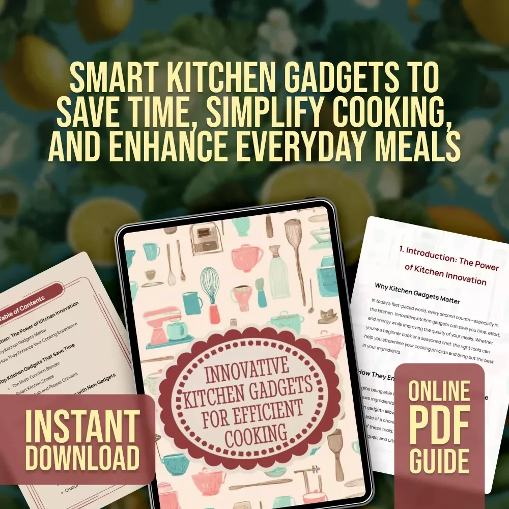 Innovative Kitchen Gadgets for Efficient Cooking | Digital Guide eBook | Smart Cooking Hacks & AI Meal Prep Tools | Time-Saving Kitchen Checklist