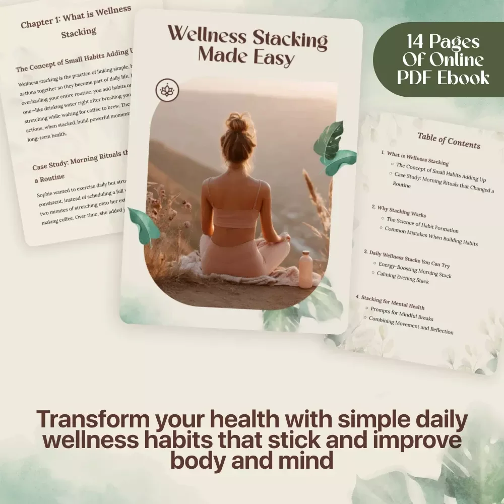 Wellness Stacking Made Easy: Your Ultimate Guide to Daily Wellness Habits for Body & Mind | eBook