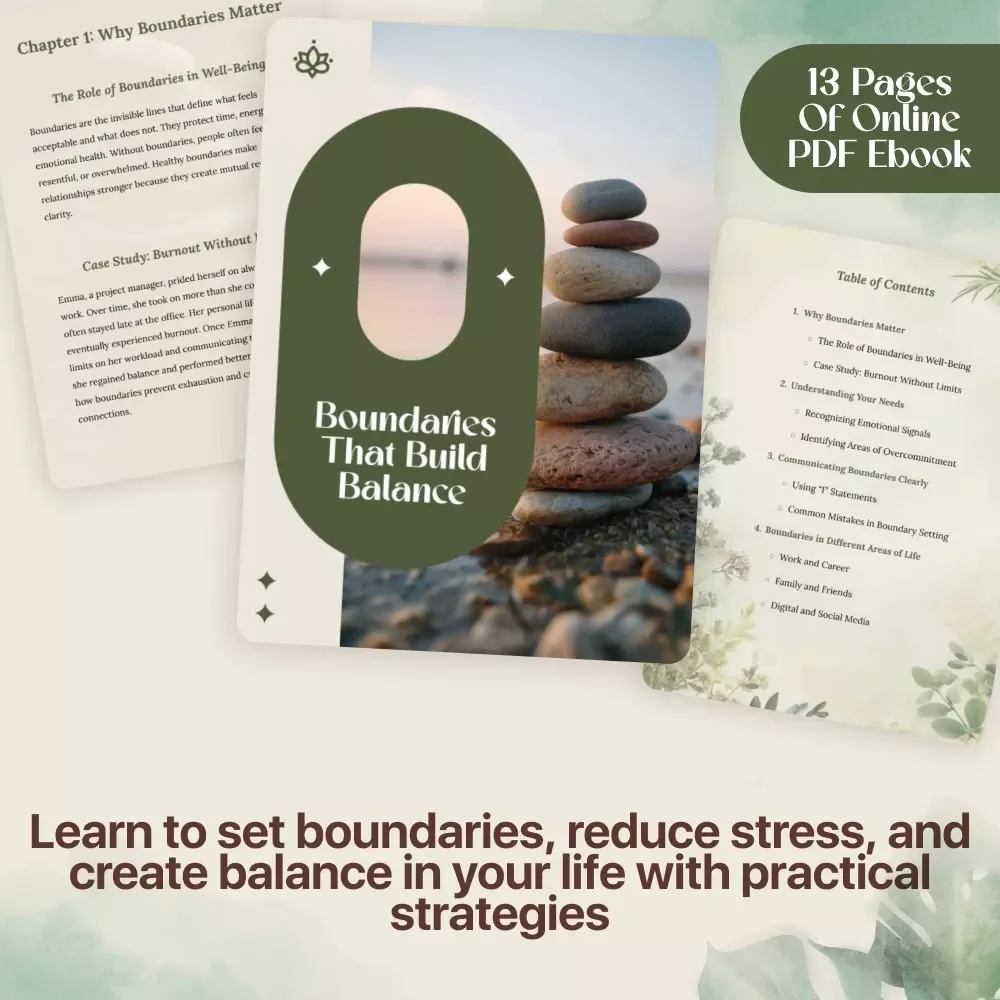 Boundaries That Build Balance: A Practical Guide to Setting Healthy Boundaries for a Balanced Life eBook