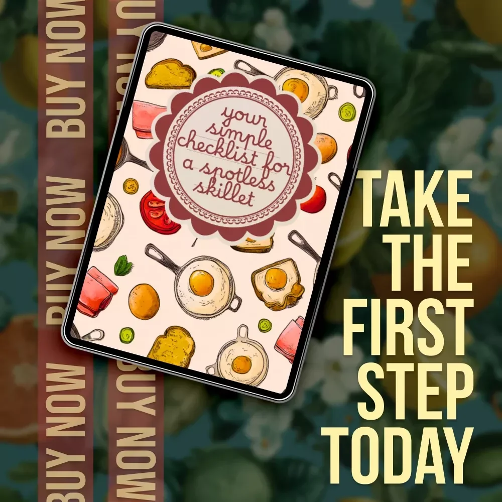 Your Simple Checklist for a Spotless Skillet | Cast Iron Care Guide | Digital Download eBook for Cleaning, Seasoning & Maintenance