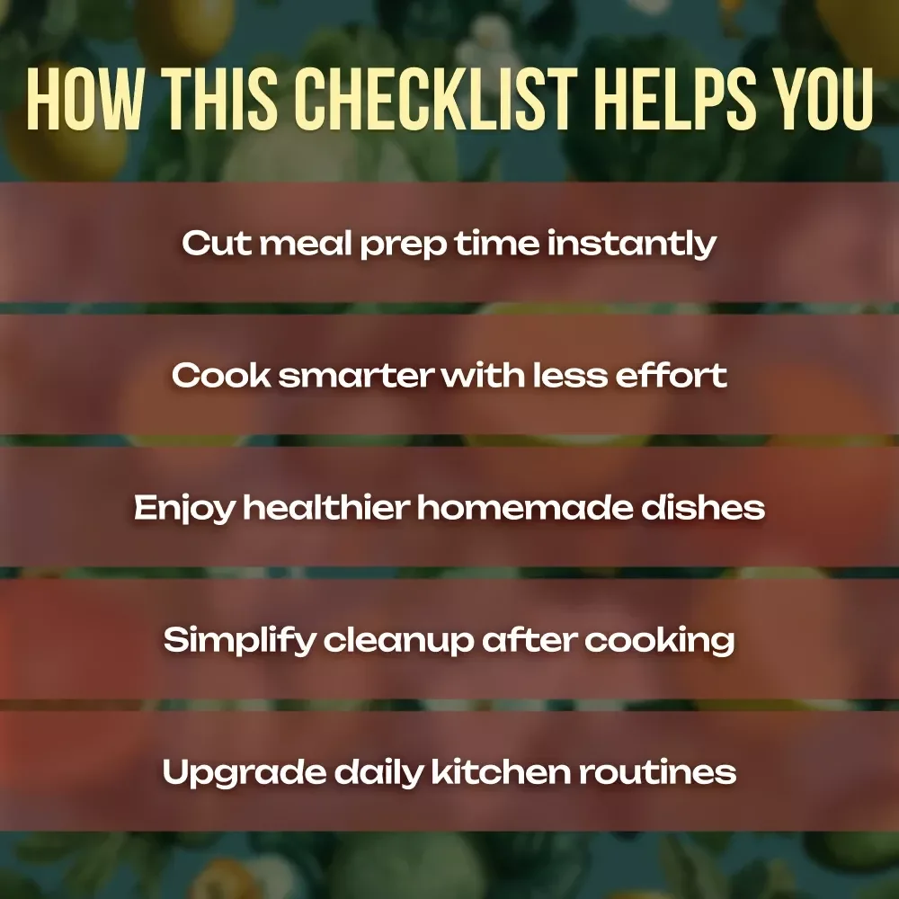 Time-Saving Kitchen Gadgets Checklist | Digital Download Guide for Busy Home Cooks | Kitchen Gadgets That Save Time Cooking