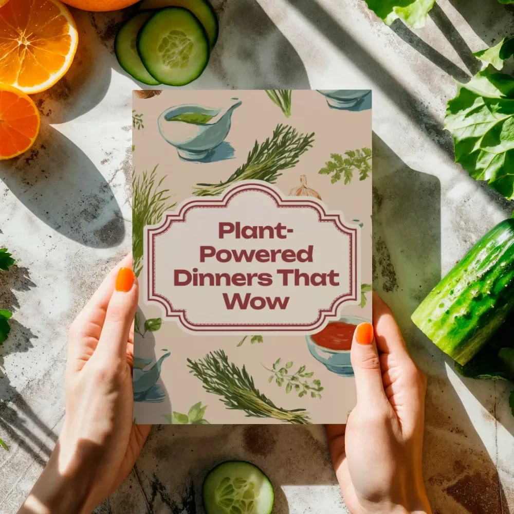 Plant-Powered Dinners That Wow | Vegan Dinner Recipes Digital Guide, Quick & Easy Vegan Cookbook, Healthy Plant-Based eBook