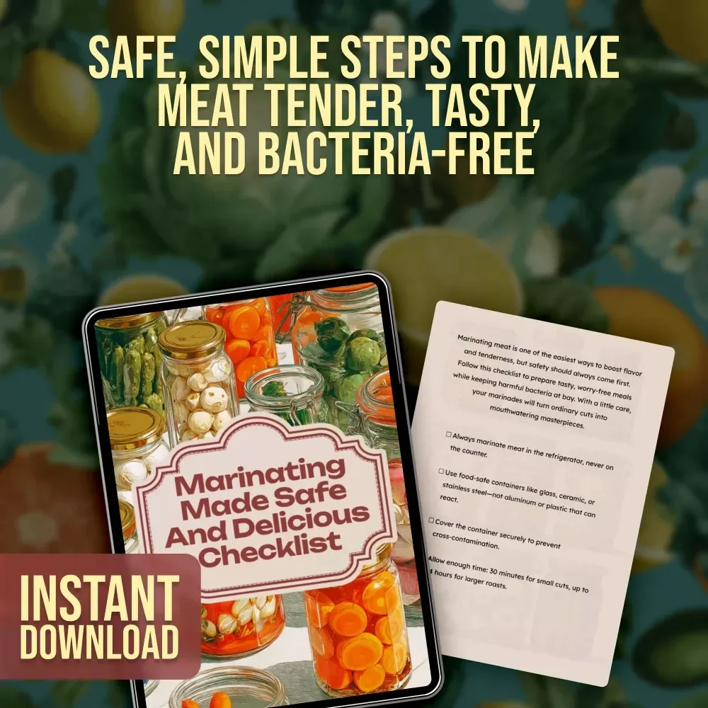 Marinating Made Safe and Delicious Checklist | Safe Ways to Marinate Meat, Grill Smarter & Eat Better