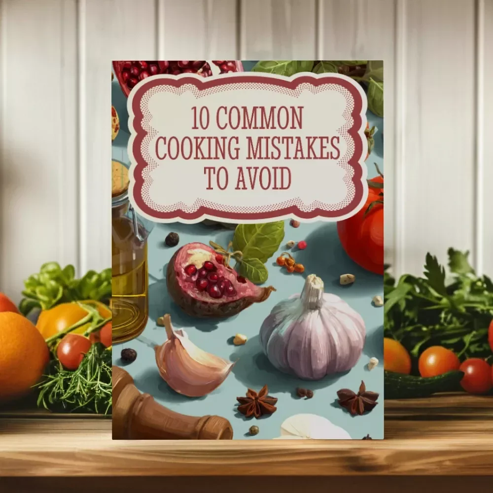 10 Common Cooking Mistakes to Avoid Checklist | Printable Digital Download for Beginners & Home Cooks | Kitchen Tips & Cooking Guide