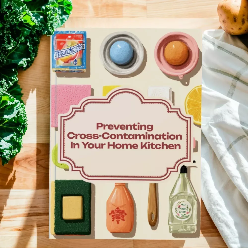 Preventing Cross-Contamination in Your Home Kitchen Guide | Food Safety eBook for Safe Cooking Practices | Digital Download on Cross-Contamination at Home