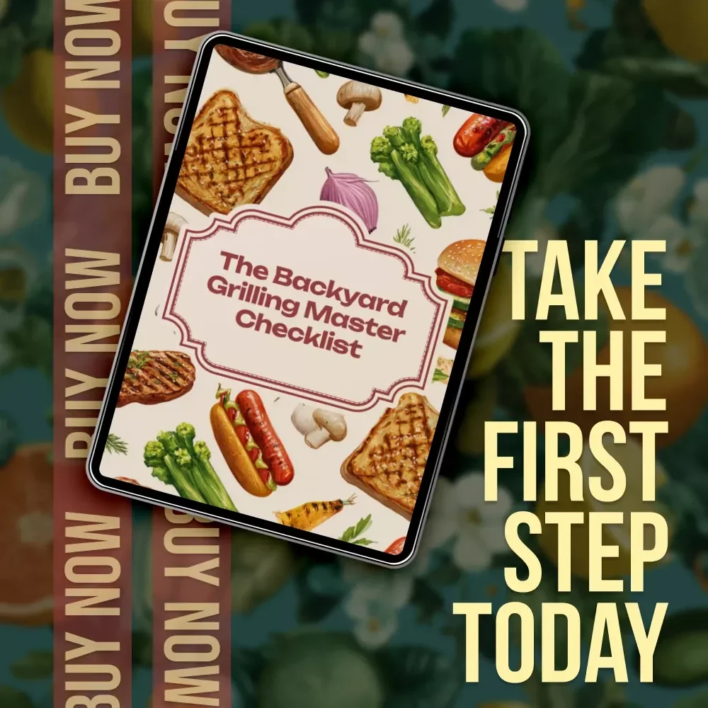 The Backyard Grilling Master Checklist | Digital Download for Grilling Tips at Home, BBQ Guide, Outdoor Cooking Essentials