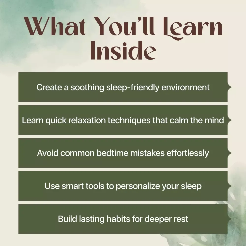 Bedtime Rituals for Better Sleep | Digital Guide to Relaxing Nightly Habits, Personalized Sleep Routines & AI-Powered Tips
