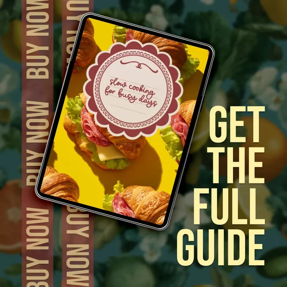 Slow Cooking for Busy Days | Digital Guide for Time-Saving Recipes, Meal Planning & Stress-Free Cooking with AI Support