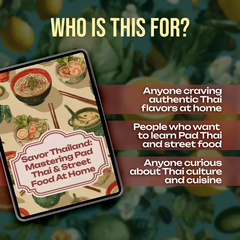 Savor Thailand: Mastering Pad Thai & Street Food at Home – Thai Food Recipes eBook for Pad Thai & Street Food Lovers