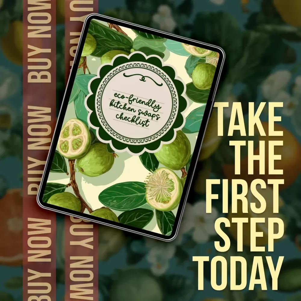Eco-Friendly Kitchen Swaps Checklist | Sustainable Kitchen Guide | Digital Download for Zero-Waste Living