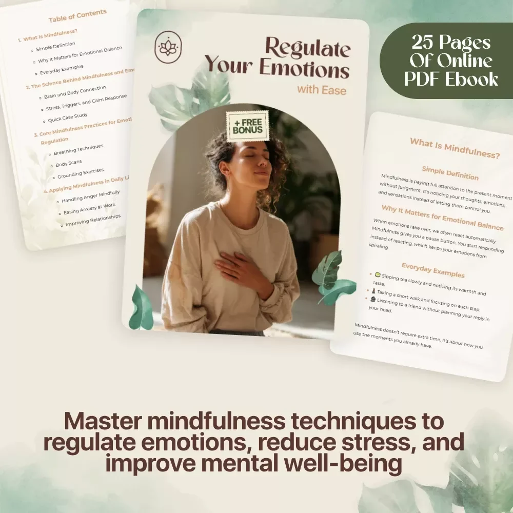 Regulate Your Emotions with Ease: Master Mindfulness for Emotional Balance eBook