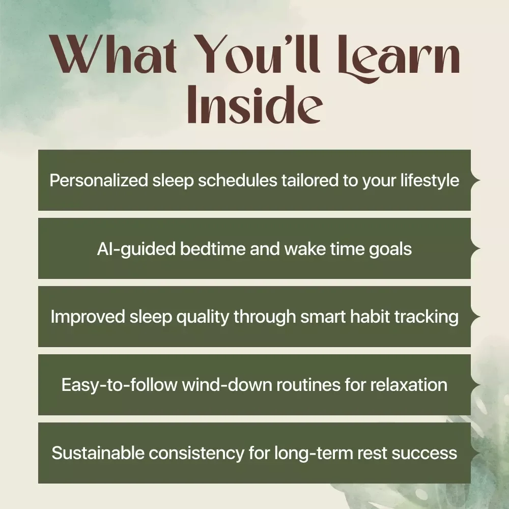 AI Sleep Schedule Planner for Better Rest | Digital Download Guide for Healthy Sleep, Better Routines & Long-Term Restful Nights