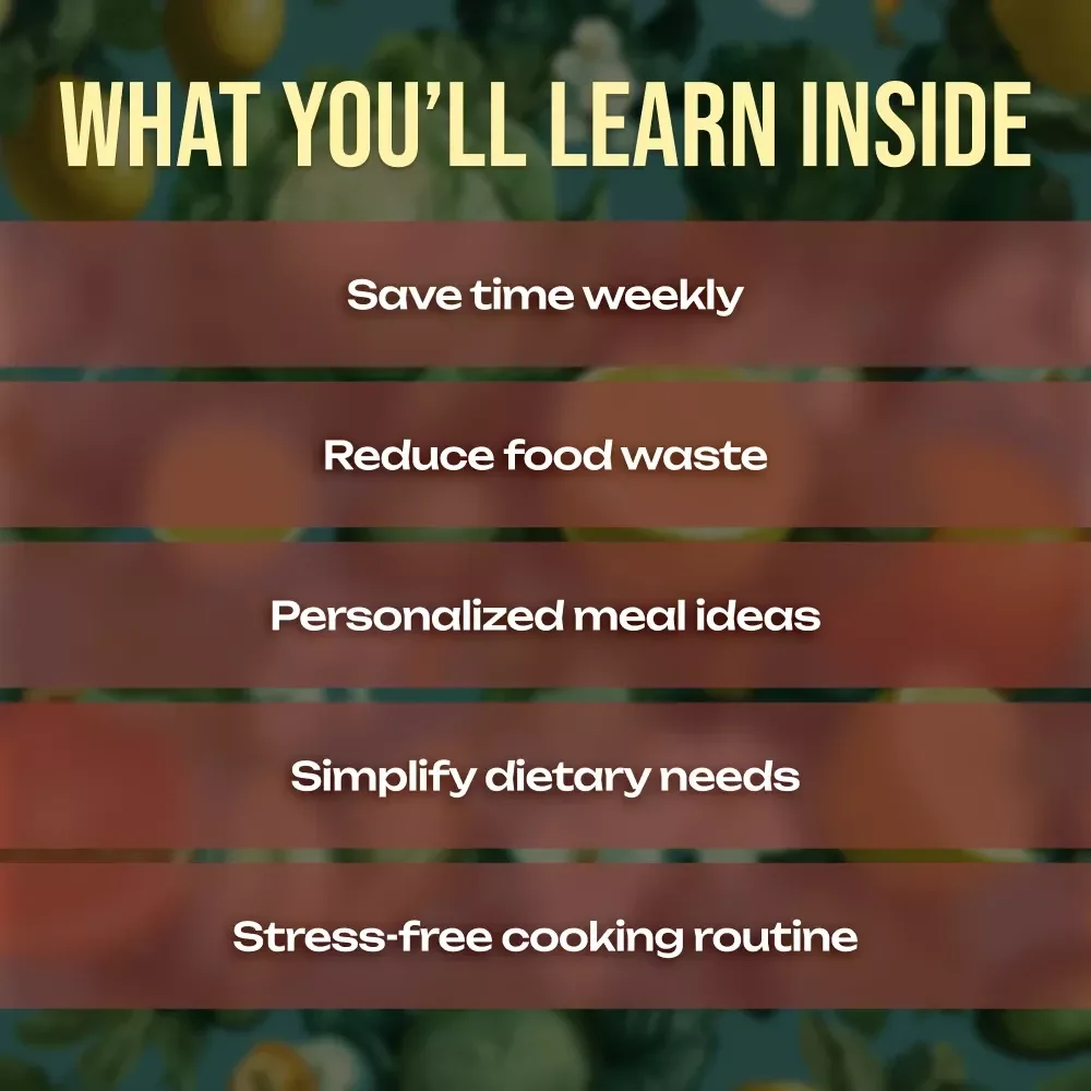AI-Powered Meal Planning for Stress-Free Cooking | Digital Guide for Easy Batch-Cooking Plans