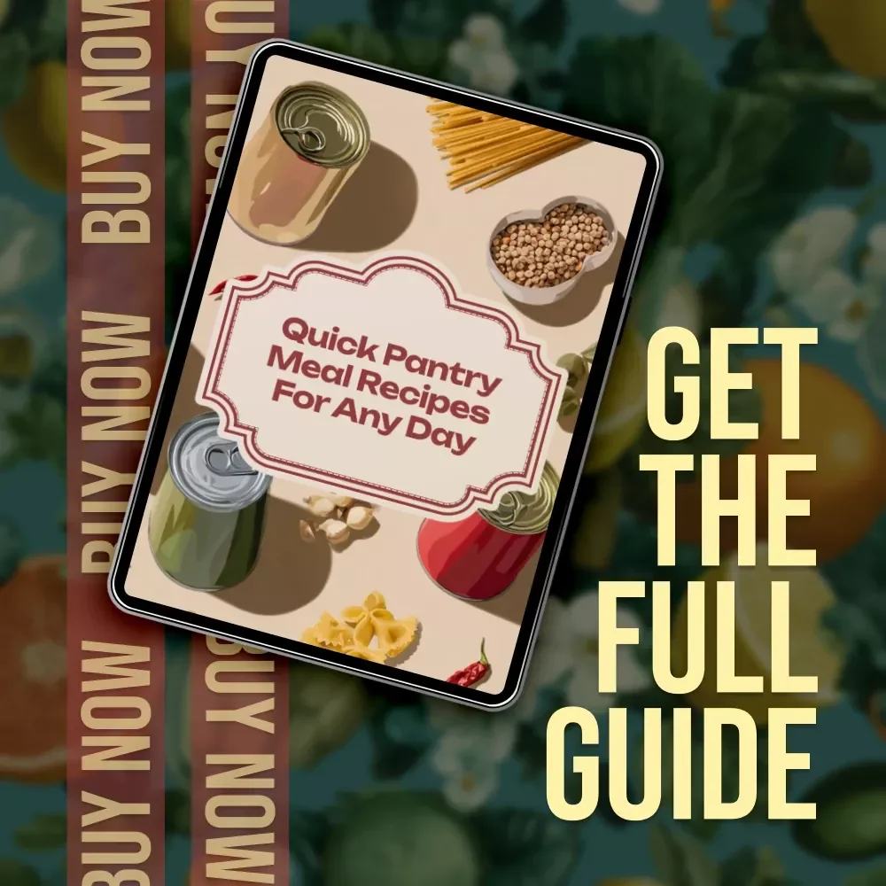 Quick Pantry Meal Recipes for Any Day | Easy Pantry Cooking Guide | Digital Download eBook for Fast, Flavorful Meals