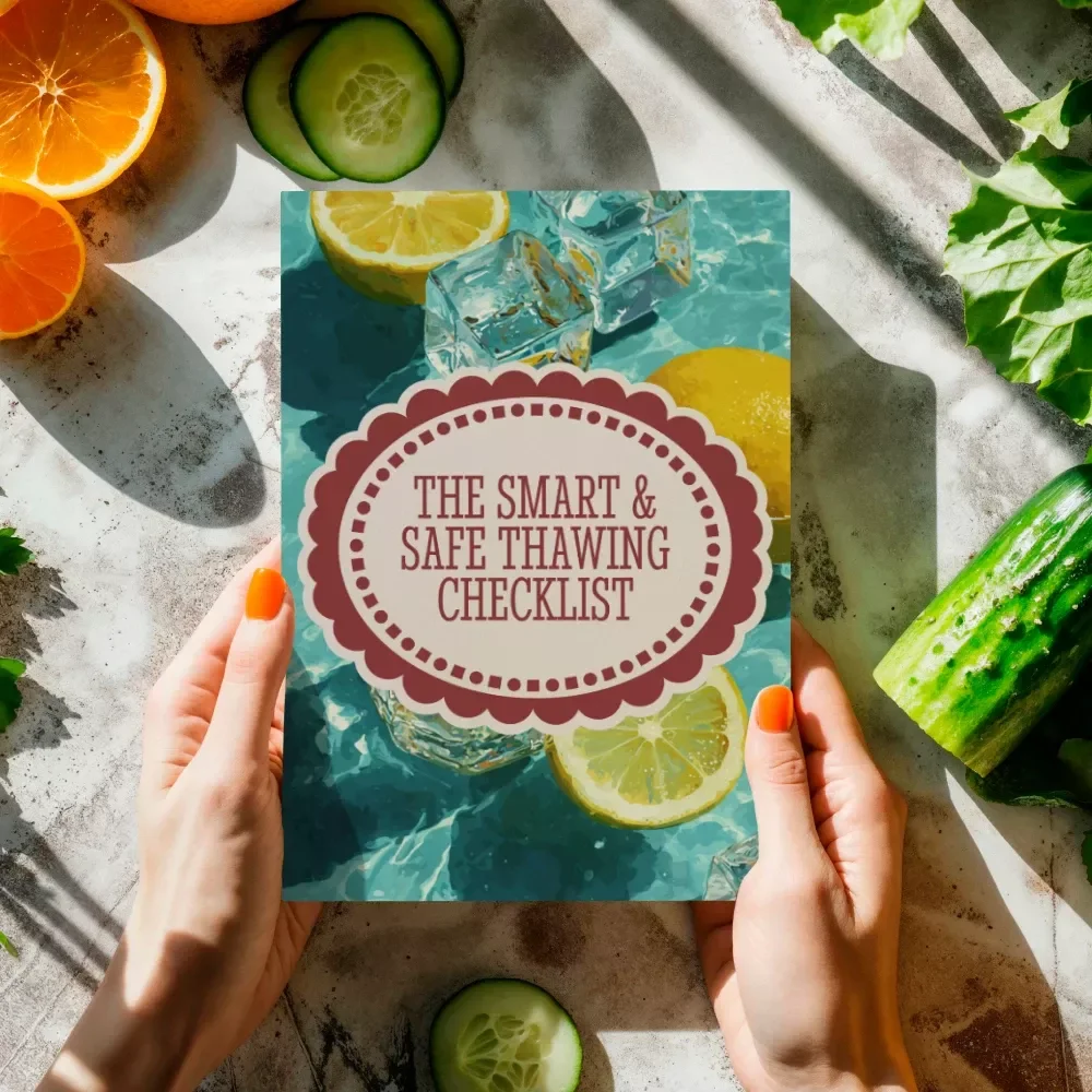 The Smart & Safe Thawing Checklist | Digital Download Guide for the Best Ways to Thaw Frozen Food Safely