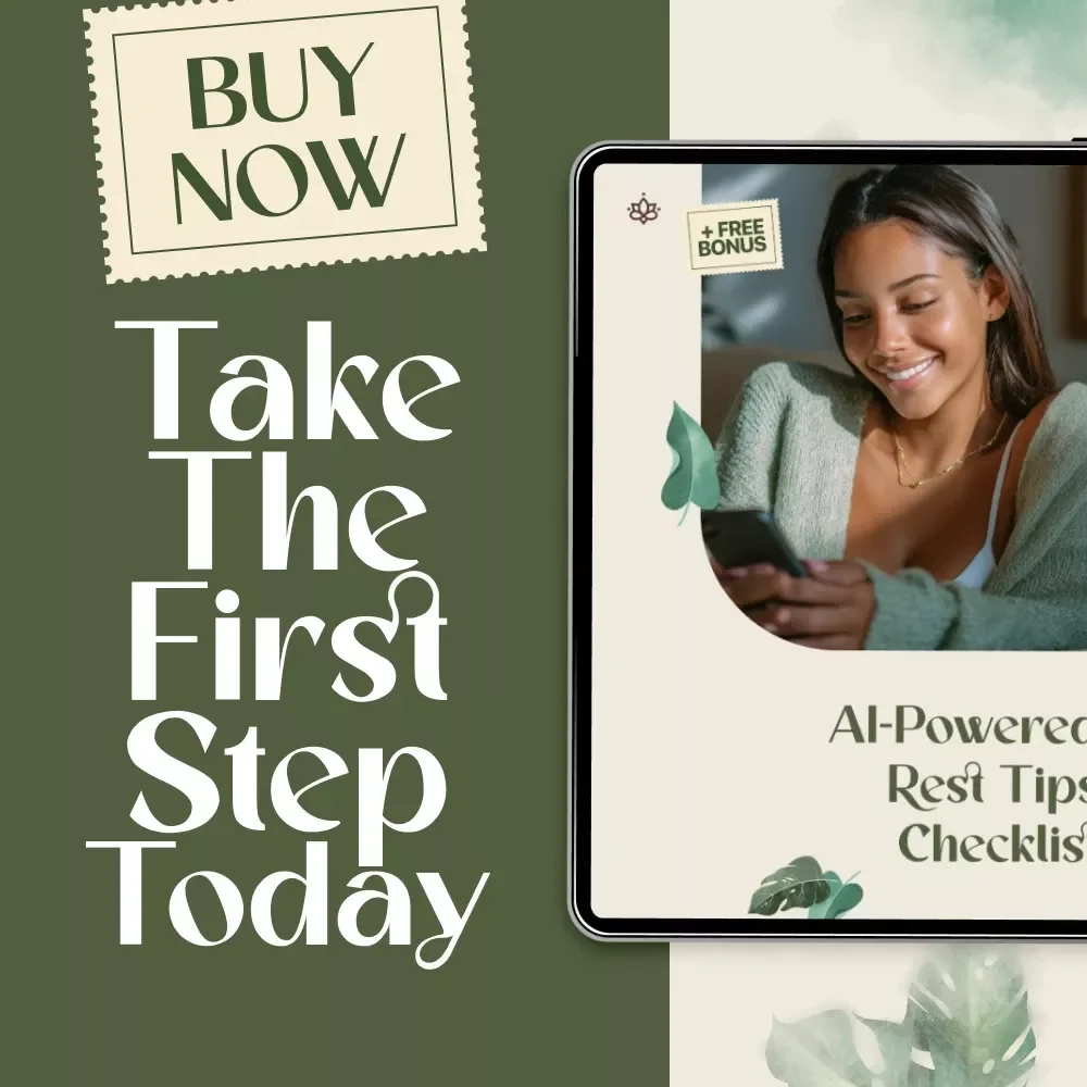AI-Powered Rest Tips Checklist | Digital Download for Better Sleep, Relaxation & Recovery | AI Personalized Rest Tips Guide