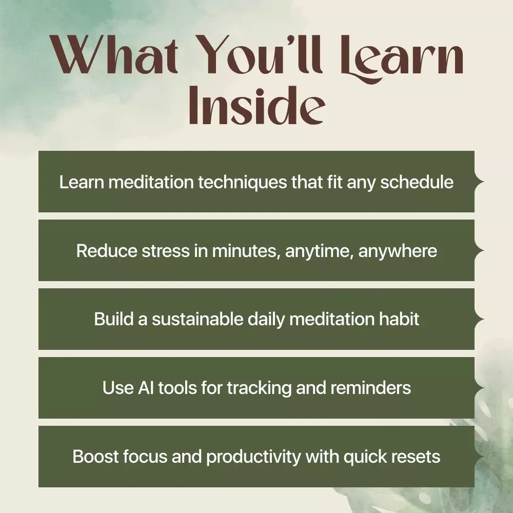 Meditation Made Simple for Busy People: A Quick Guide to Stress Relief and Daily Calm