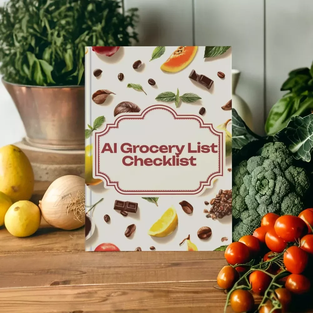 AI Grocery List Checklist | Smart Digital Download to Create an ai grocery list from photos