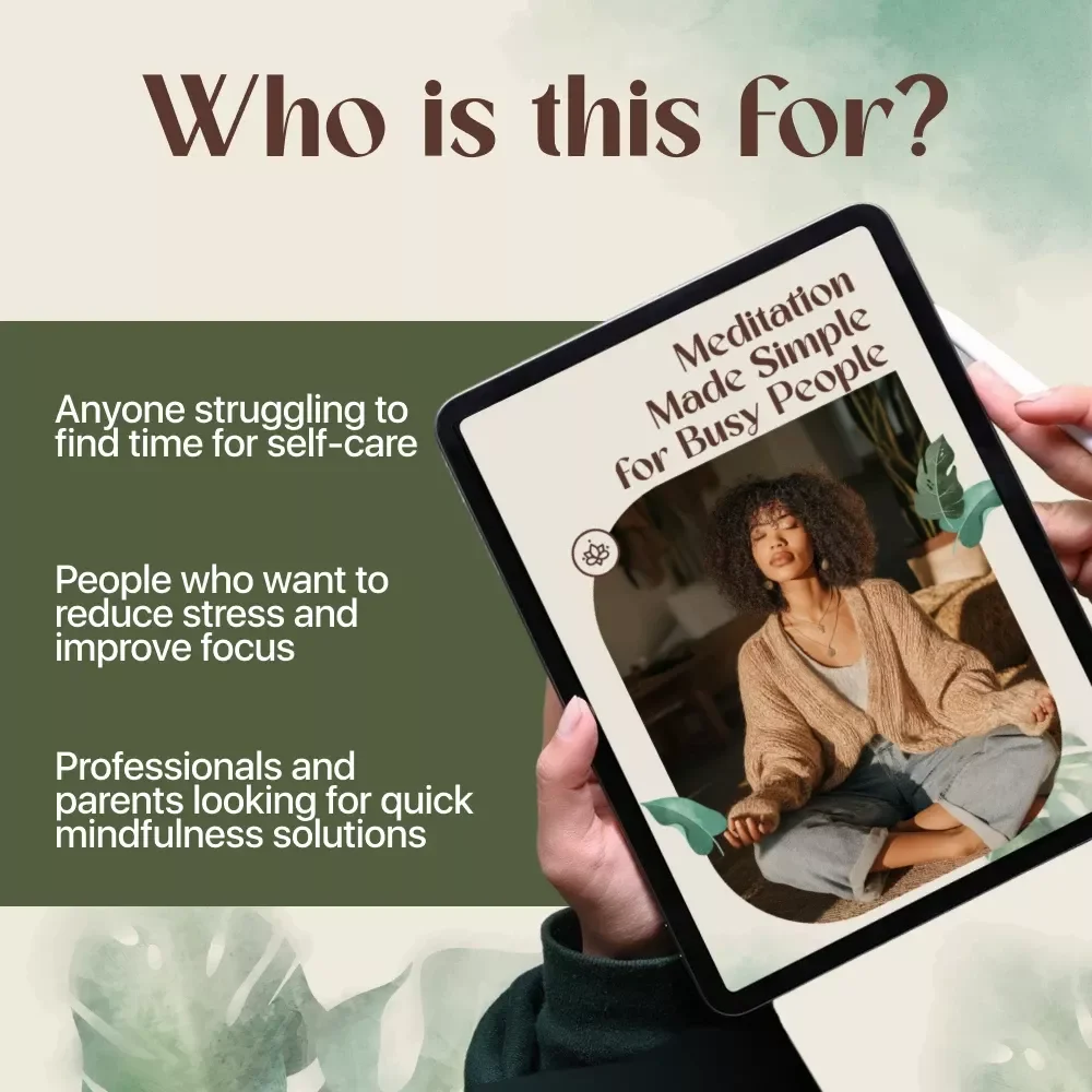 Meditation Made Simple for Busy People: A Quick Guide to Stress Relief and Daily Calm