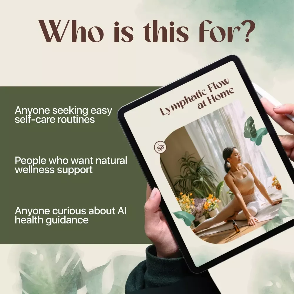 Lymphatic Flow at Home | Digital Guide for Lymphatic Massage at Home | DIY Massage Techniques, Mistakes to Avoid & AI Guidance
