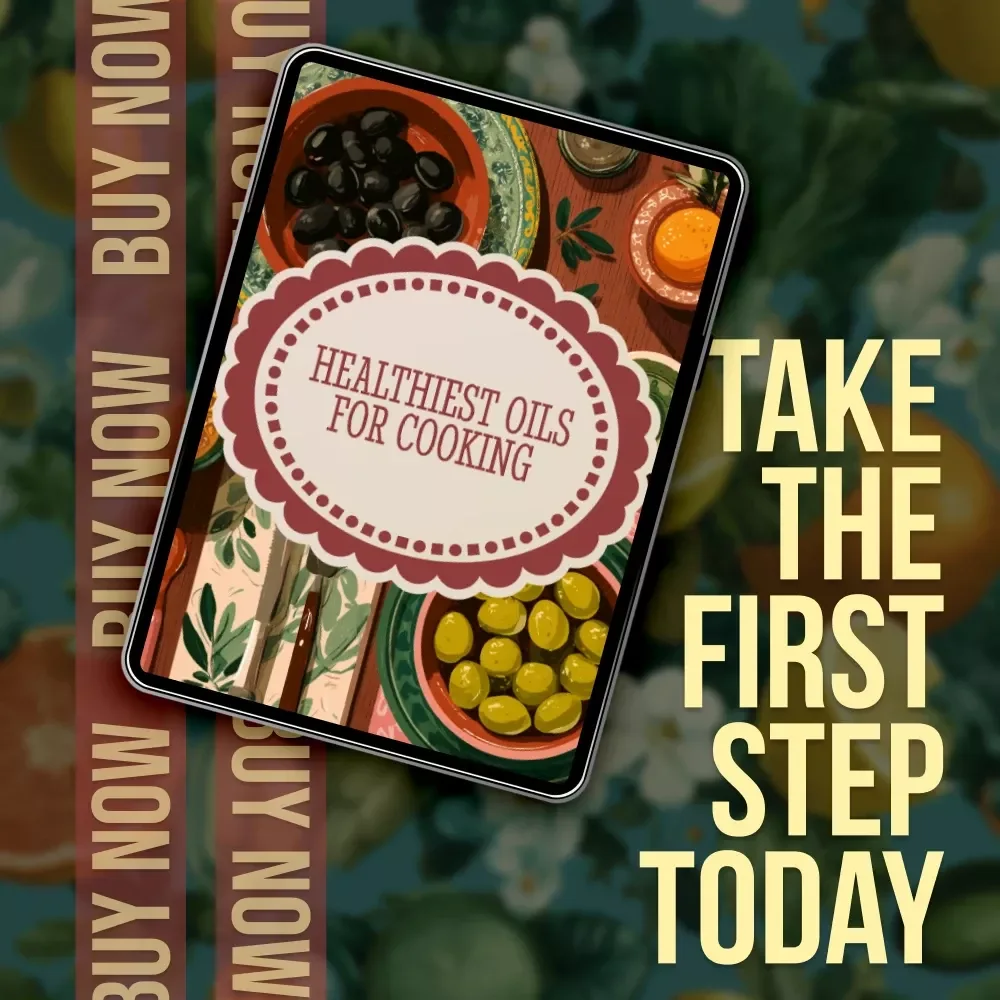 Healthiest Oils for Cooking Checklist | Digital Download Guide for Healthy Cooking, Frying, and Baking
