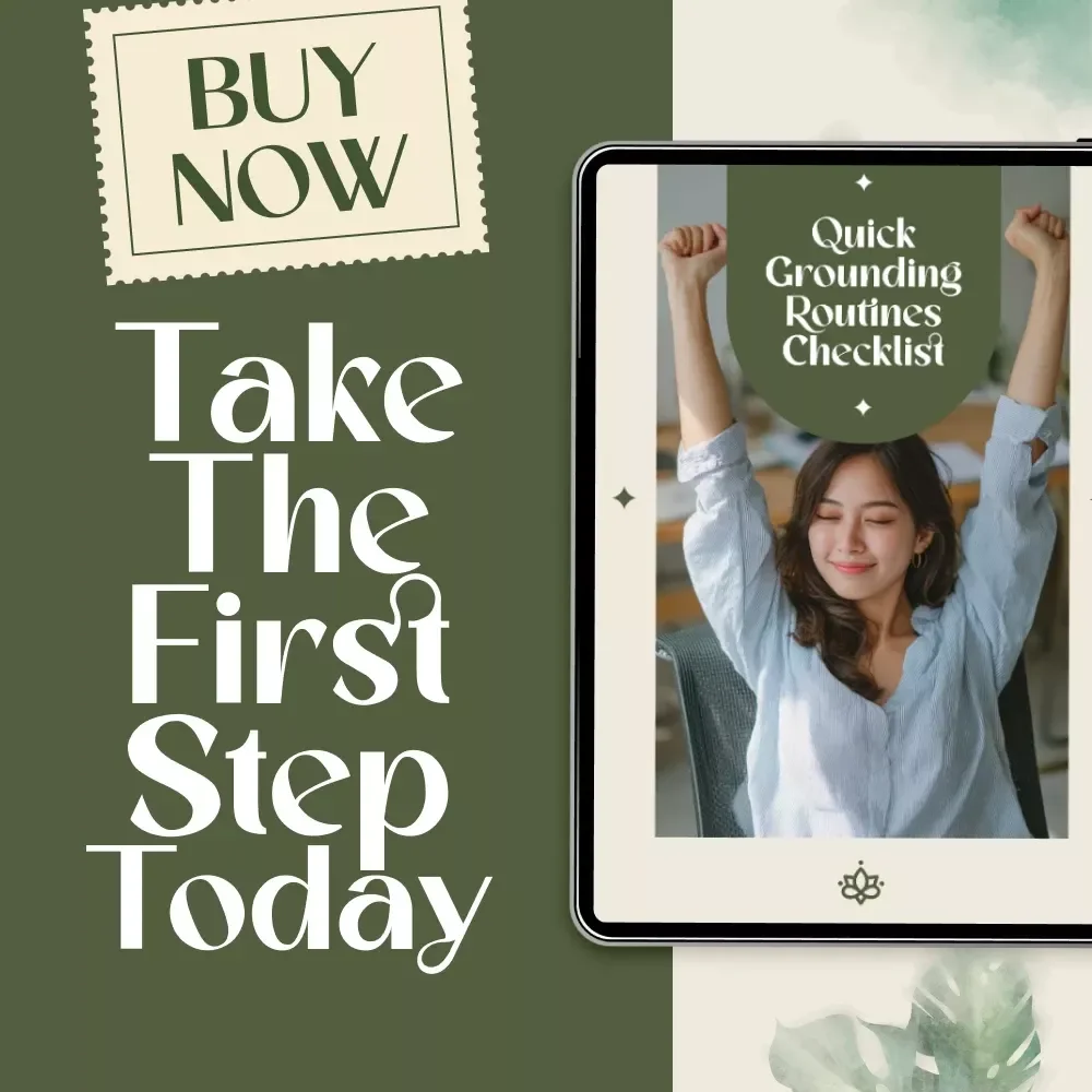 Quick Grounding Routines Checklist | Instant Digital Download | Stress Relief, Mindfulness, and Calm Practices