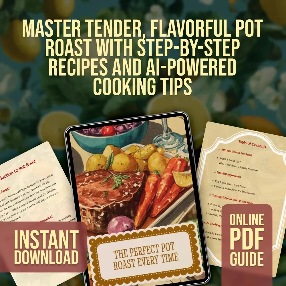 The Perfect Pot Roast Every Time | Digital Download Cooking Guide | Easy Step-by-Step Pot Roast Recipes, Ingredients & AI Cooking Assistance