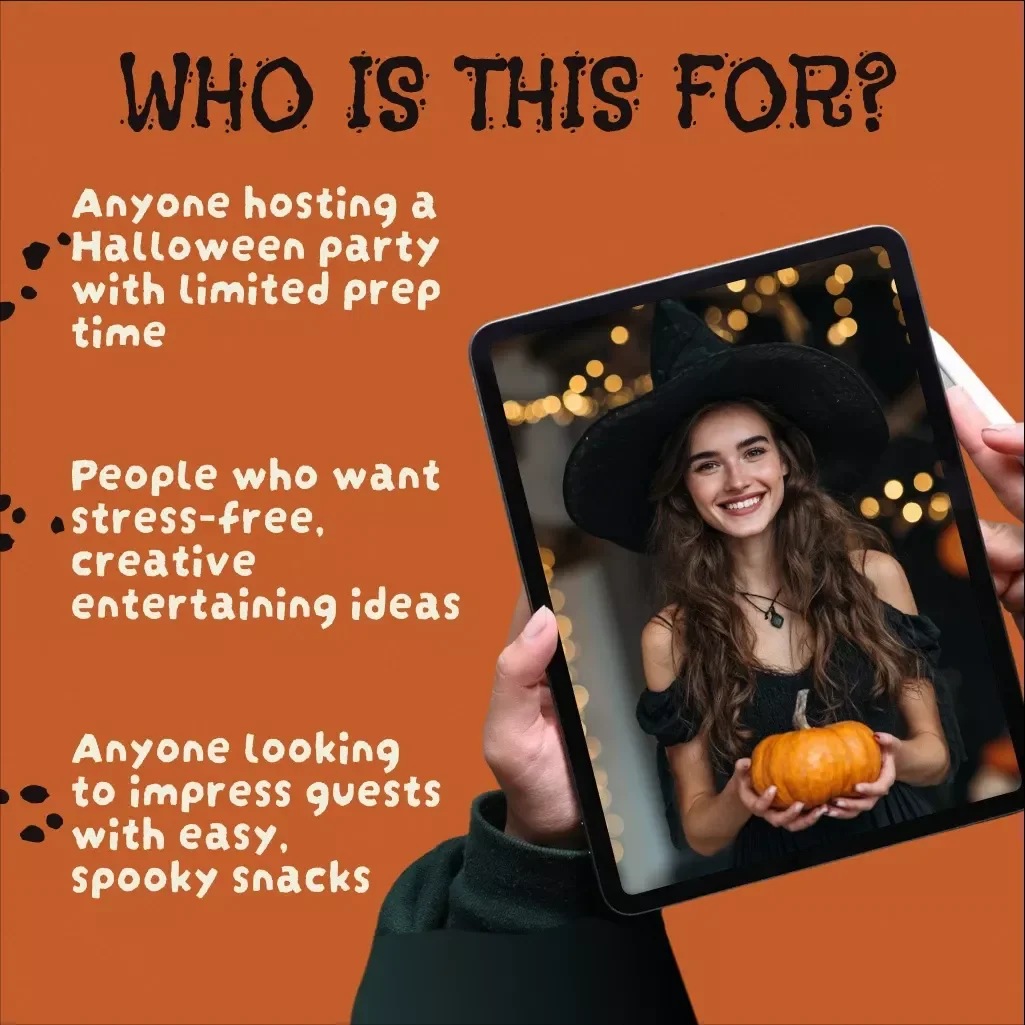 Halloween Snack Board Made Simple | Digital Download Guide for Easy Spooky Snack Ideas, DIY Charcuterie, eBook & Checklist for Entertaining