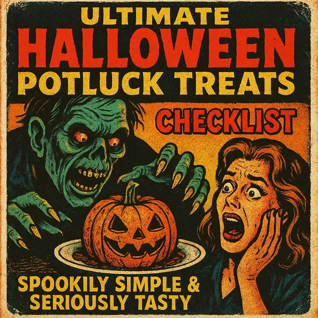 Ultimate Halloween Potluck Treats Checklist: Spookily Simple & Seriously Tasty | Halloween Potluck Treats Printable Digital Download