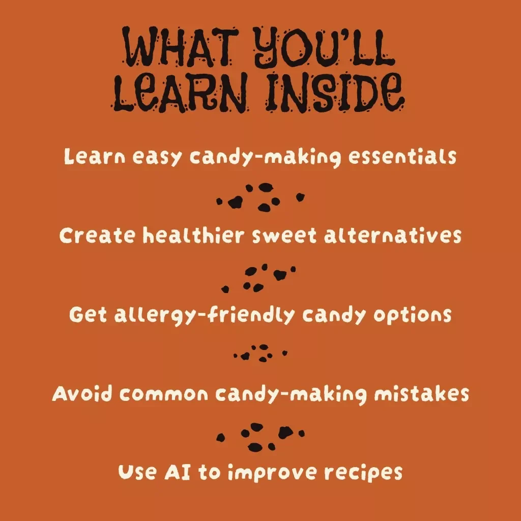 DIY Candy Alternatives Ebook | Healthy Homemade Sweets, Chocolate Replacements, Vegan & Allergy-Friendly Recipes, Sugar-Free Treats, Step-by-Step Instructions & AI Tools for Candy-Making Success