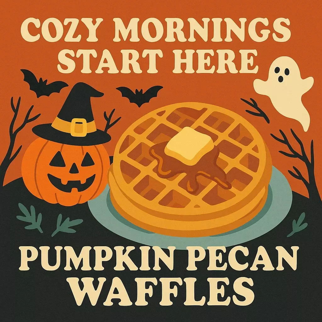 Cozy Mornings Start Here with Pumpkin Pecan Waffles | Fall Breakfast Guide, Autumn Brunch eBook, Digital Download for Pumpkin Pecan Waffles Lovers