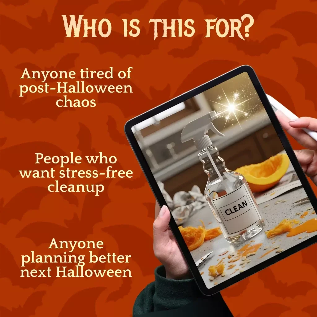 After the Frights: The Smart Guide to Post-Halloween Cleanup | Digital Download eBook & Printable Checklist for Stress-Free Seasonal Organization