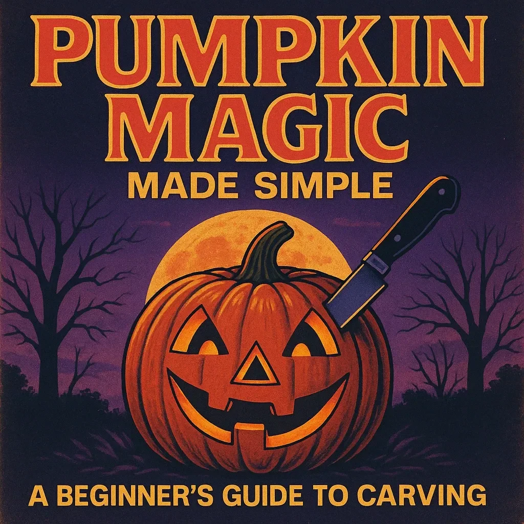 Pumpkin Magic Made Simple: A Beginner’s Guide to Carving | Easy Pumpkin Carving Ideas for Beginners | Digital Download eBook Guide with Stencils, AI Tips & Step-by-Step Instructions