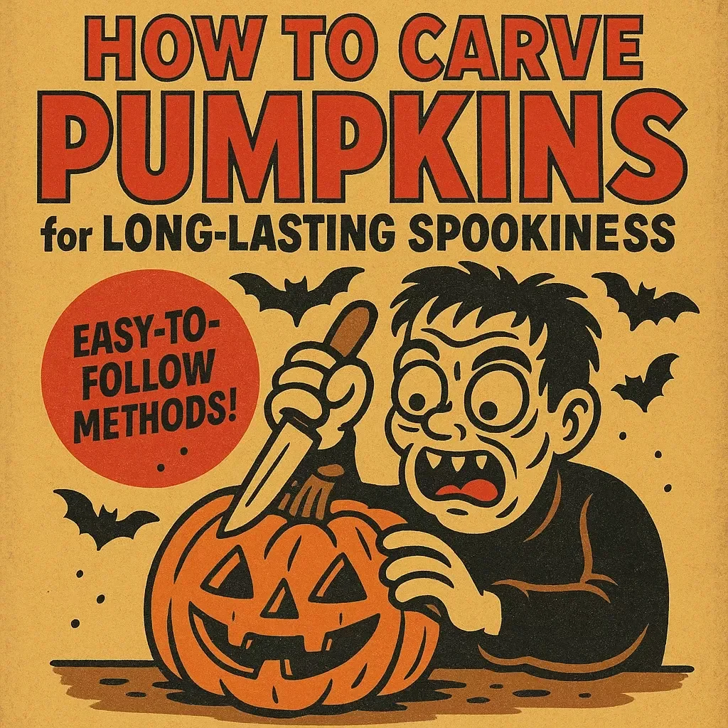 How to Carve Pumpkins for Long-Lasting Spookiness 🎃 | Digital Guide for Preserving Fresh Carvings & Knowing When to Carve Pumpkins to Make Them Last