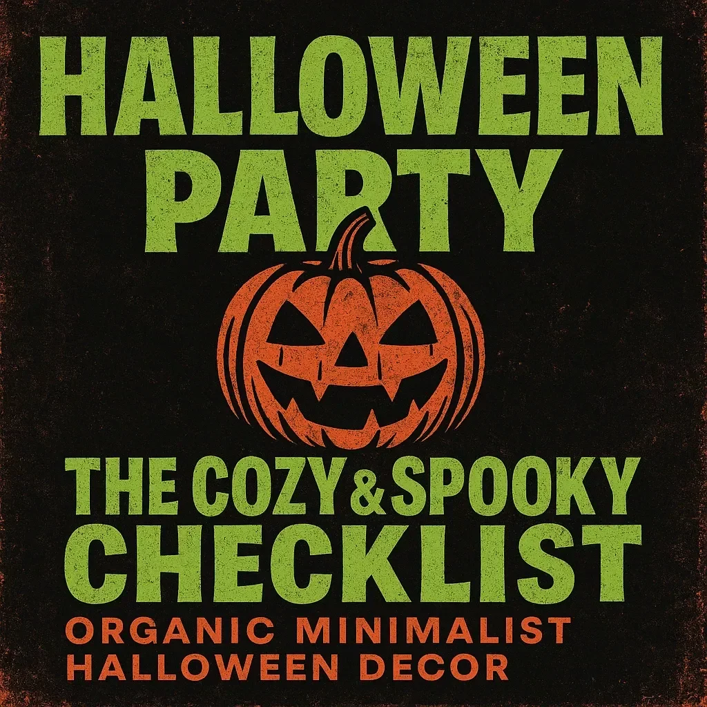 The Cozy & Spooky Checklist: Organic Minimalist Halloween Decor | Aesthetic Fall Home Styling Guide for Calm & Chic Seasonal Vibes