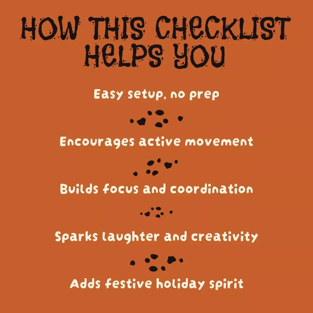 Halloween Brain Breaks for Kids – Fun & Spooky Checklist | Printable Movement Activities, Indoor Classroom Games, Mindful Breaks for Children