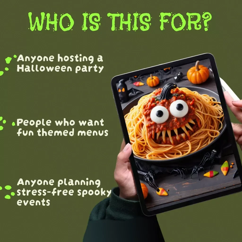 Spooktacular Bites: Your Ultimate Guide to Halloween Party Meals | Digital Download eBook with Halloween Party Meal Ideas