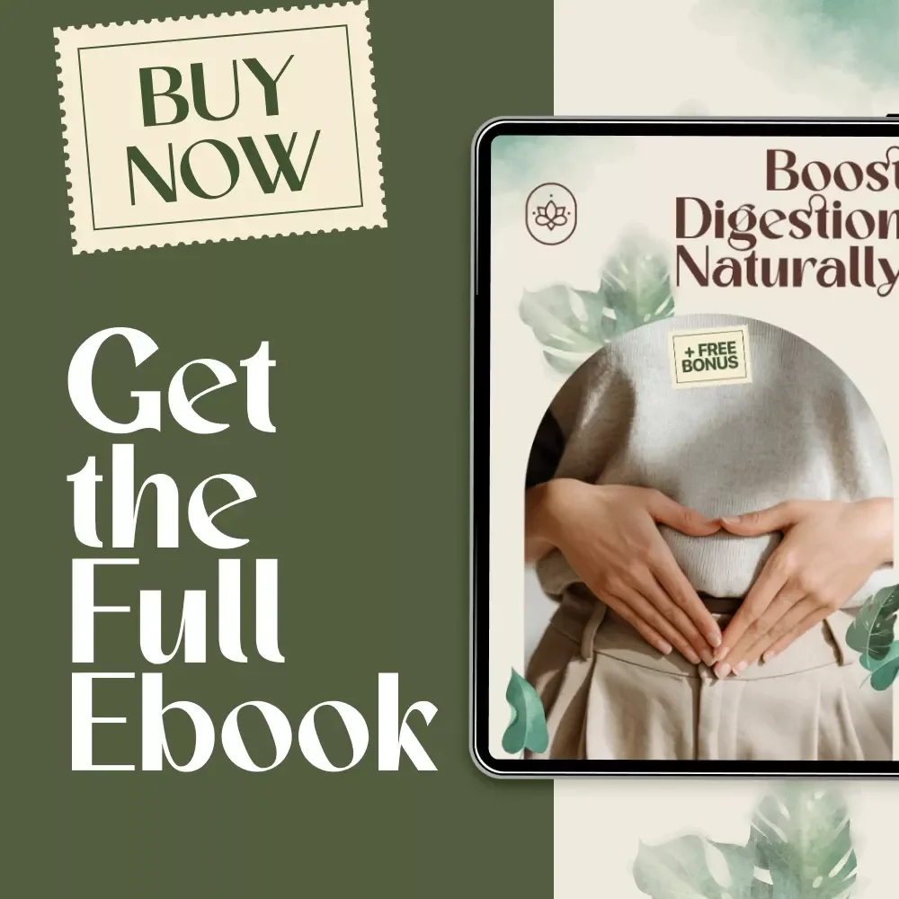 Boost Digestion Naturally | How to Improve Digestion Naturally | Holistic Gut Health eBook Guide, Healthy Eating Tips, Natural Remedies & Lifestyle Habits