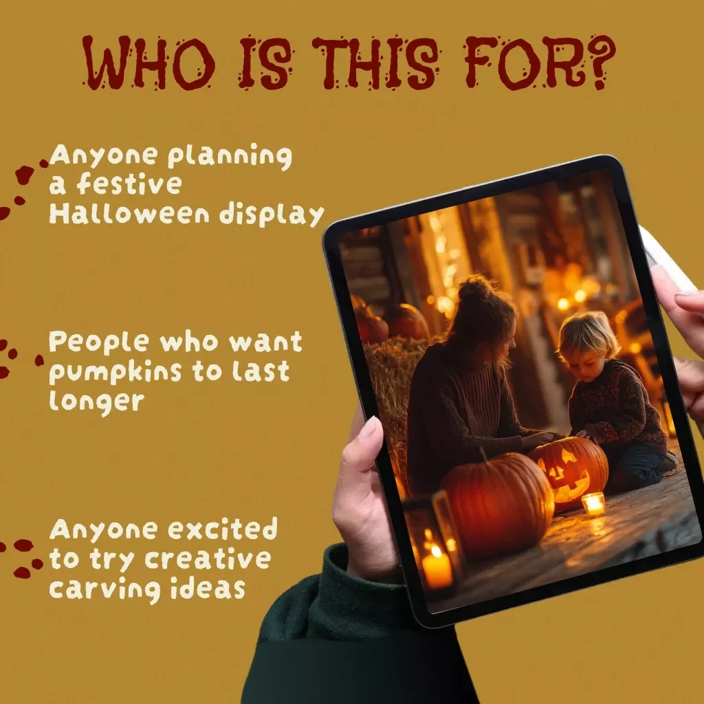 How to Carve Pumpkins for Long-Lasting Spookiness 🎃 | Digital Guide for Preserving Fresh Carvings & Knowing When to Carve Pumpkins to Make Them Last