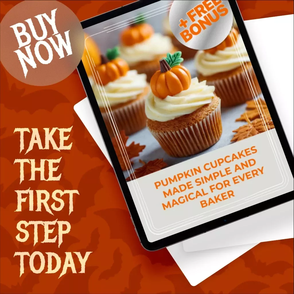 Pumpkin Cupcakes Made Simple and Magical for Every Baker | Fall Baking Guide, eBook, Digital Download, Pumpkin Cupcake Recipe with Frosting & Decorating Ideas